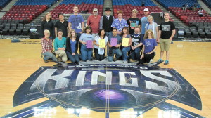 Group picture- ACS members on center court